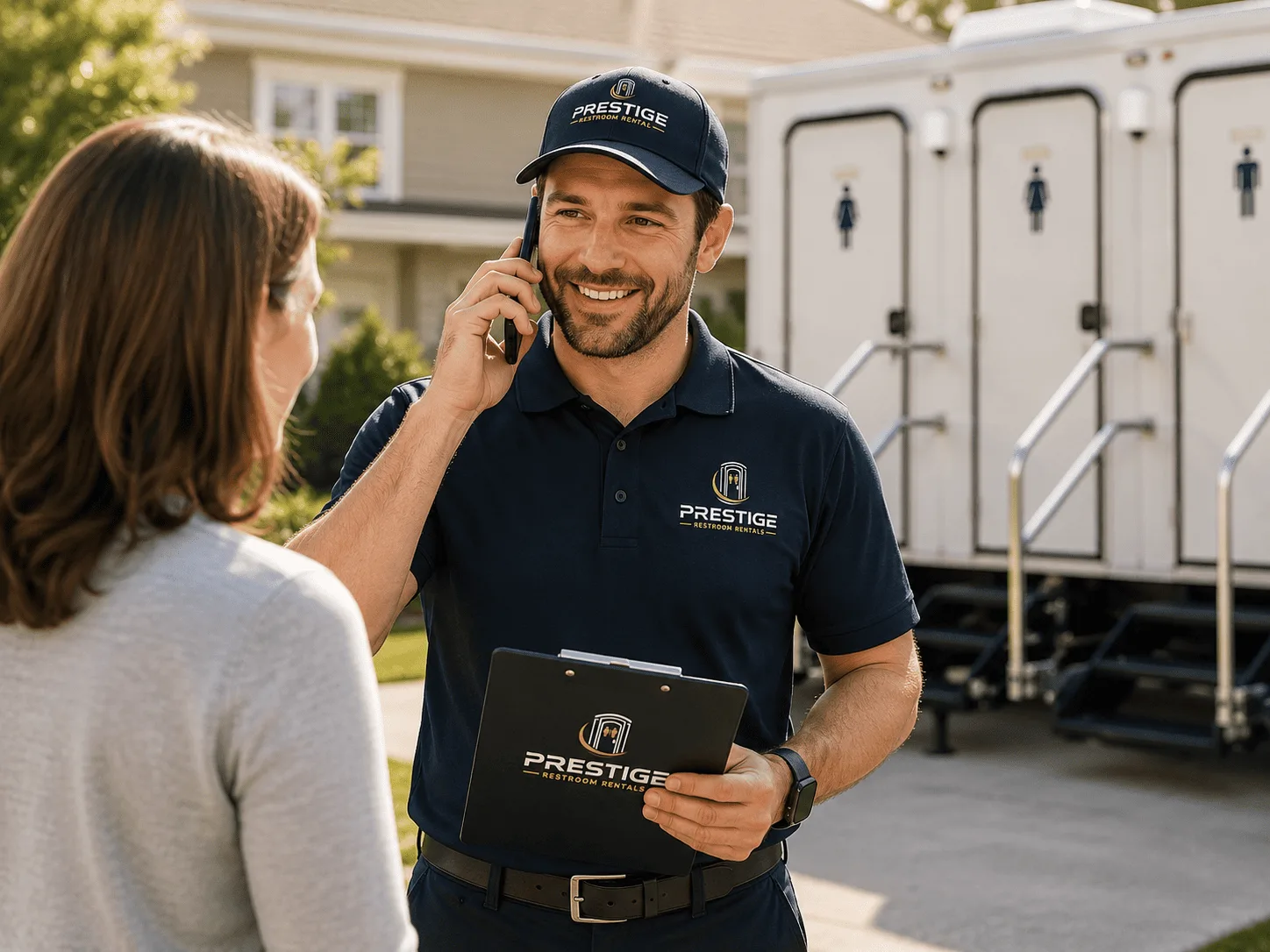 Gold Series Luxury Portable Restroom Trailer in Soldiers Grove, WI